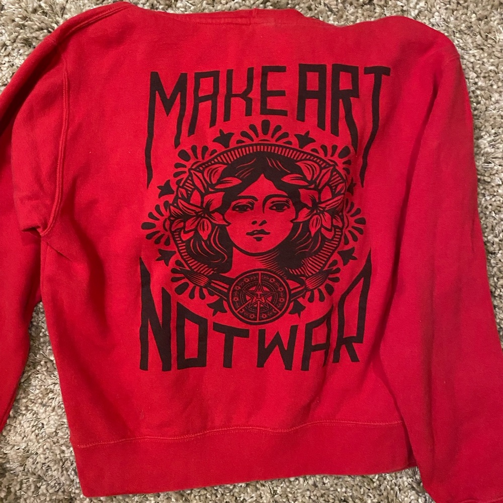 Obey red sweatshirt